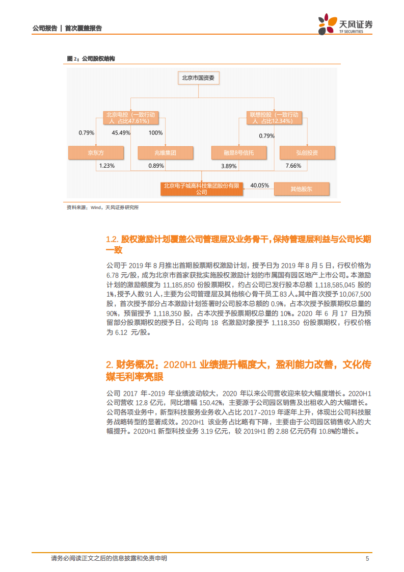 电子城-园区地产销售创佳绩，科技服务转型未来向好-20200908.pdf 第5页