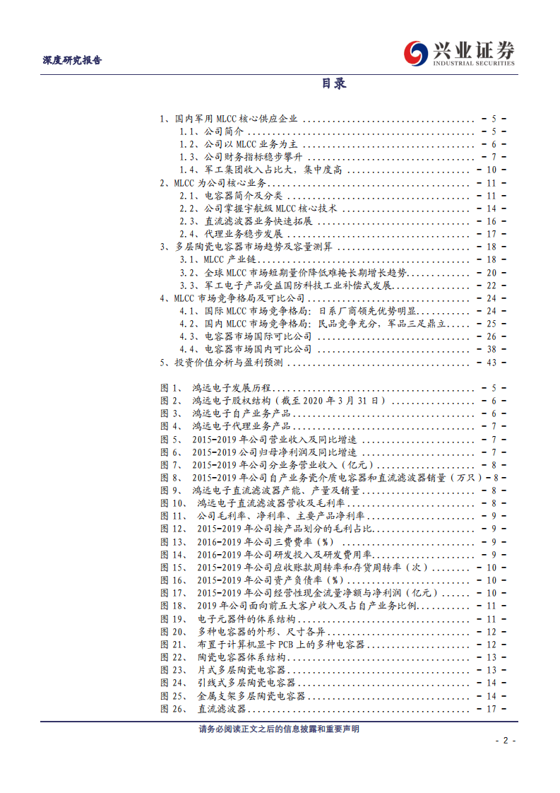 鸿远电子-深度研究报告：深耕军用MLCC行业，需求加速驱动业绩增长-20200811.pdf 第2页