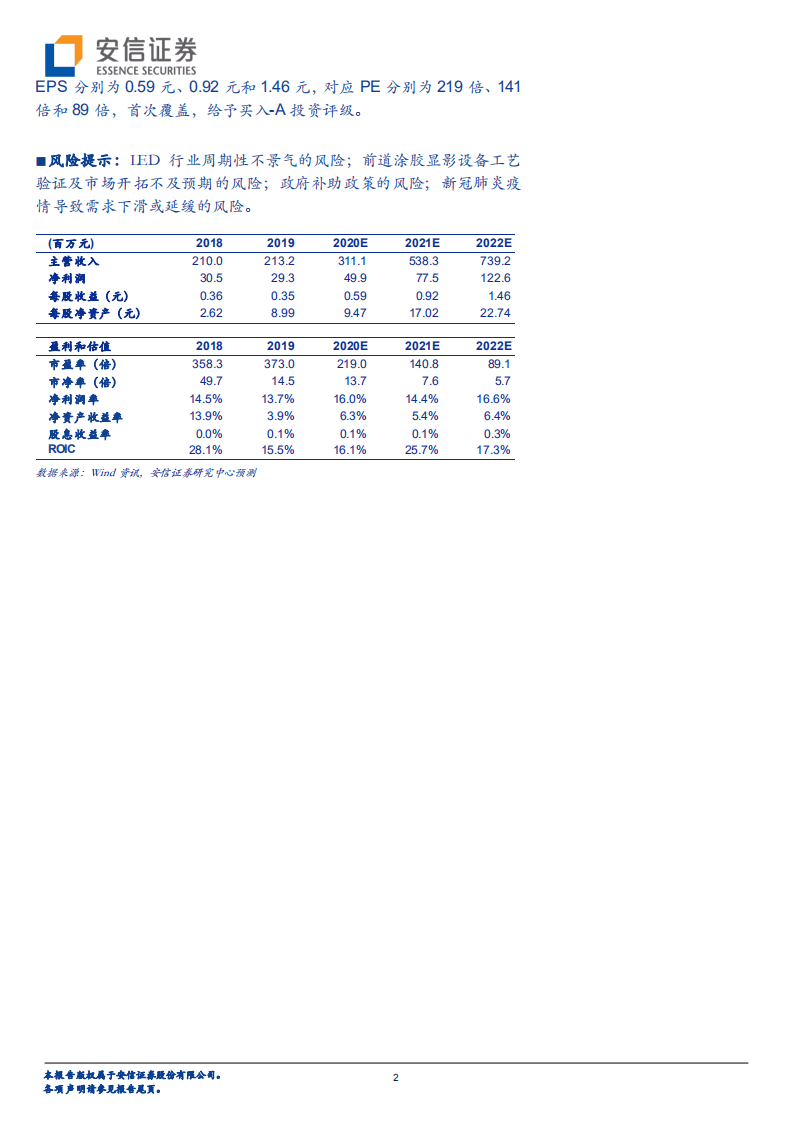 芯源微-涂胶显影打破垄断，湿法清洗国产先锋-20200814.pdf 第2页