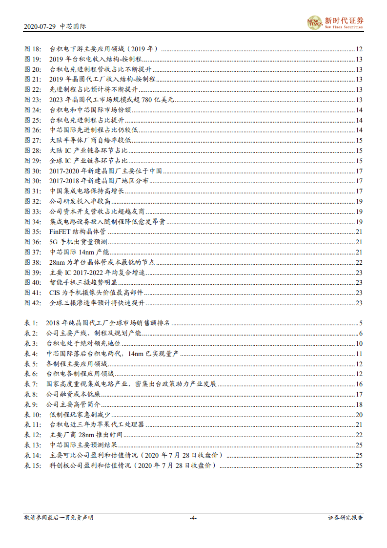 中芯国际-首次覆盖报告：大陆晶圆代工龙头登录科创板，进击先进制程前景广阔-20200729.pdf 第4页