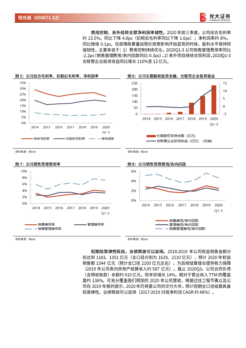 阳光城-首次覆盖报告：短期业绩释放延续，长期经营质素改善-20201105.pdf 第3页
