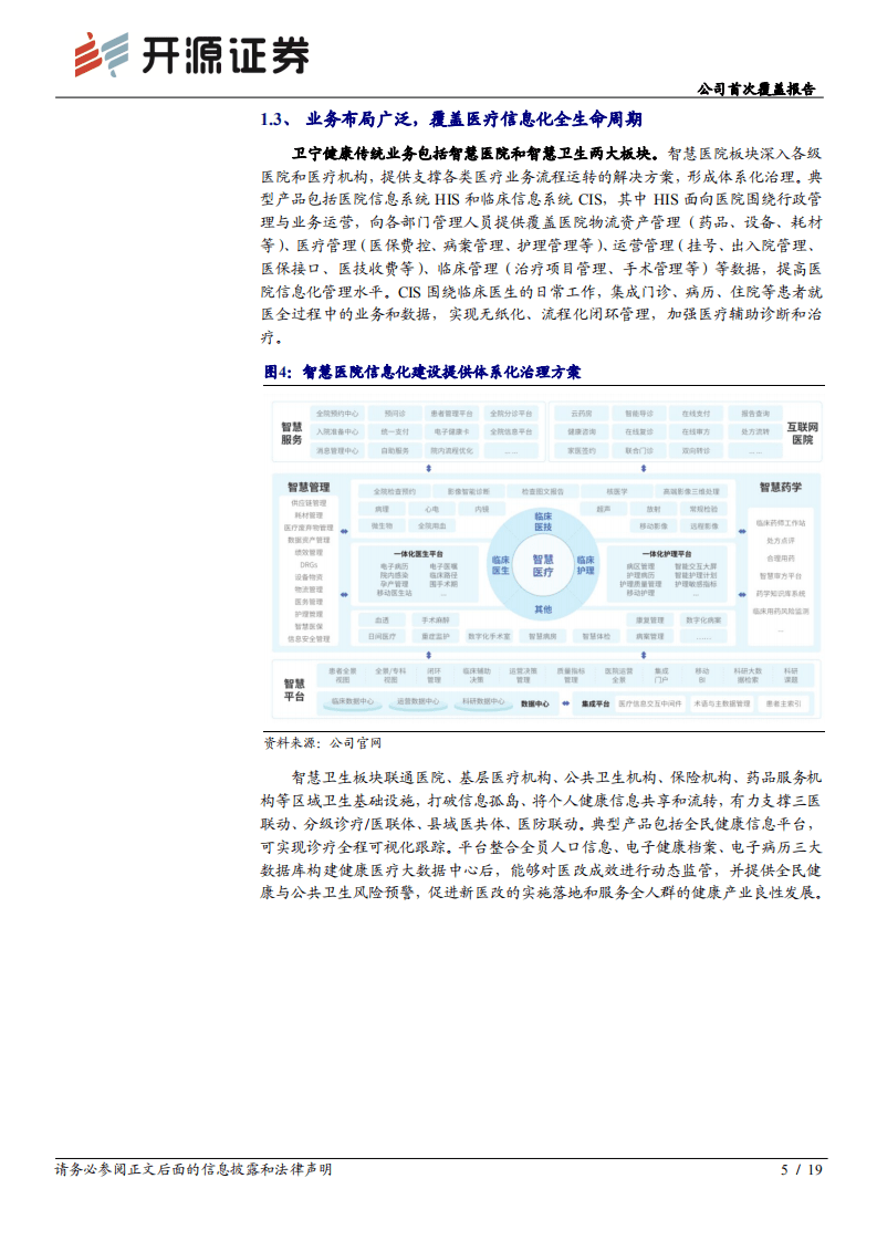 卫宁健康-公司首次覆盖报告：新产品WiNEX发布，传统+创新业务齐发展-20200921.pdf 第5页