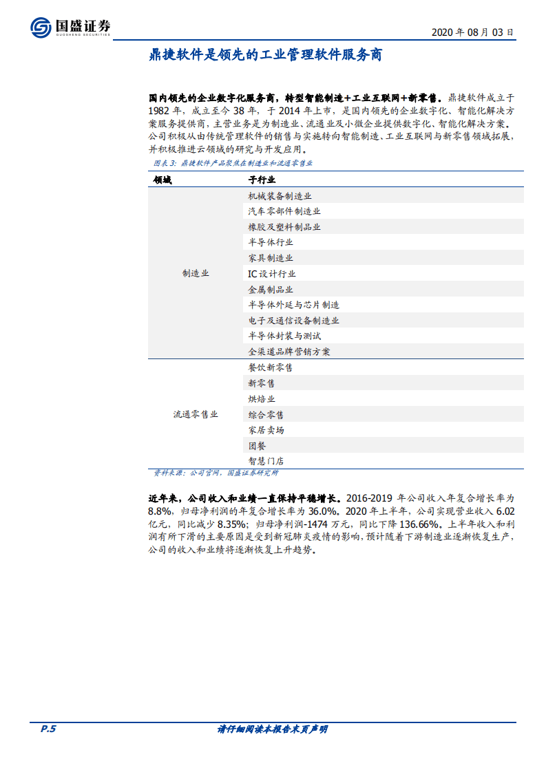 鼎捷软件-首次覆盖报告：工业富联入股，打造工业互联网超强生态-20200803.pdf 第5页