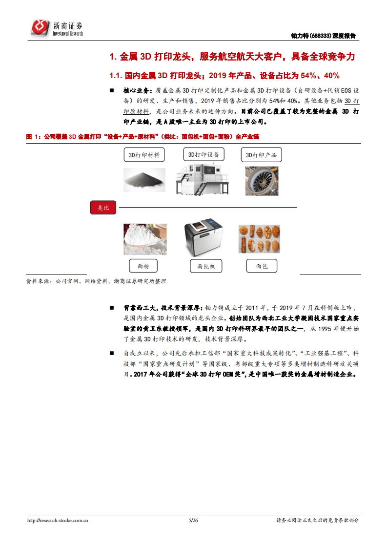 铂力特-深度报告：3D打印龙头，&ldquo;设备+产品+原材料&rdquo;产业链各环节接力放量-20200916.pdf 第5页