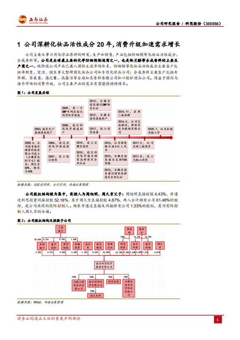 科思股份-防晒化学品行业龙头，看好公司长期成长-20200917.pdf 第5页