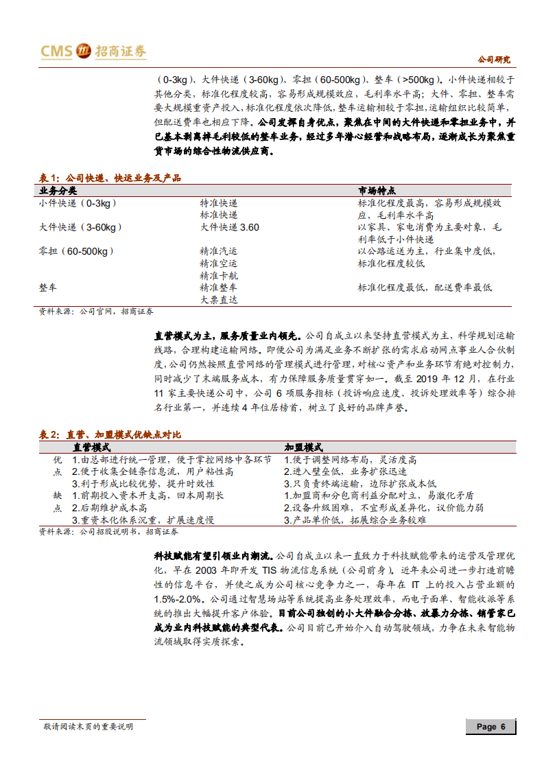 德邦股份-重货市场行业龙头，看好未来率先突围-20200805.pdf 第6页