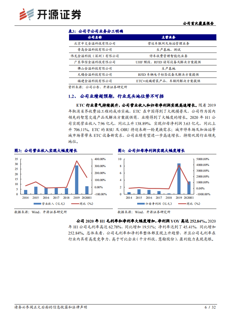 金溢科技-公司首次覆盖报告：ETC驶向V2X，智慧交通龙头&ldquo;驾轻就熟&rdquo;-20201111.pdf 第6页