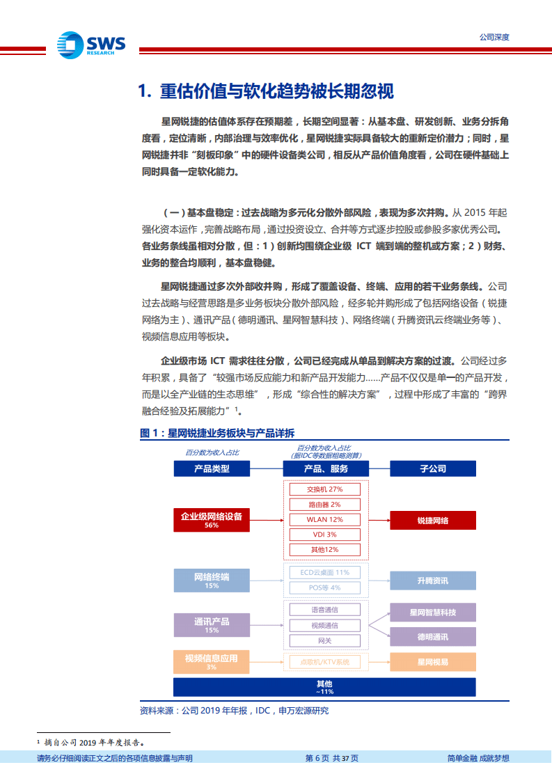星网锐捷-云化趋势下被低估的ICT资产-20200729.pdf 第6页