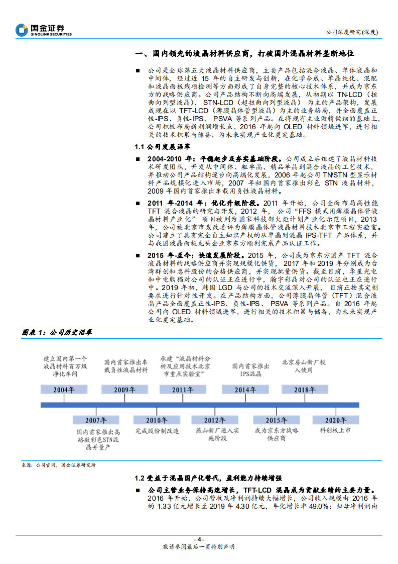亿时空-混晶主业做大做强，OLED新材料蓄势待发-20200922.pdf 第4页