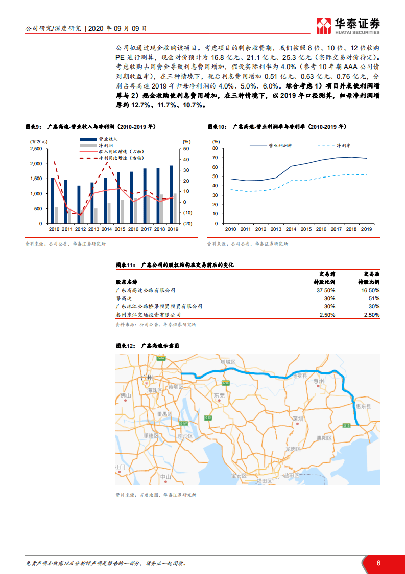 粤高速A -多重利好叠加，业绩拐点临近-20200909.pdf 第6页