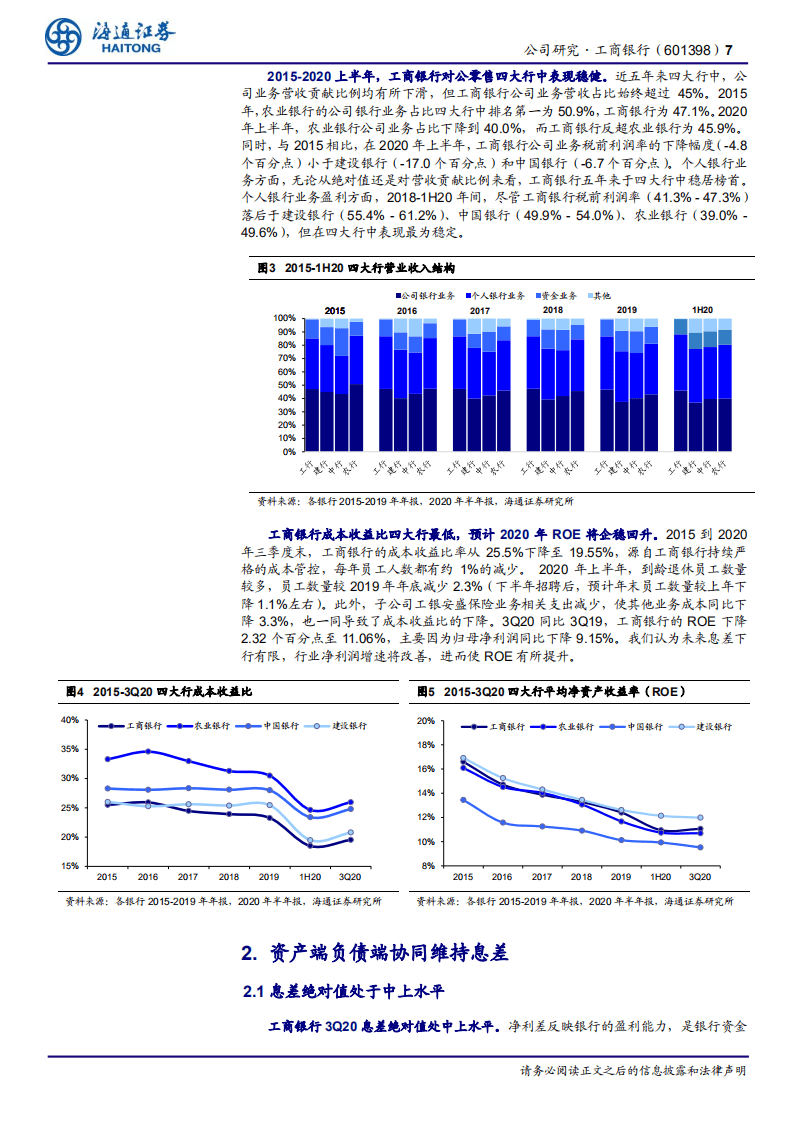 工商银行-公司研究报告：行业领先，综合化运营-20201110.pdf 第7页