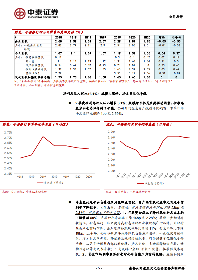 平安银行-详解平安银行2020中报：PPOP同比+19%，资产质量夯实，成本管控有效-20200828.pdf 第5页