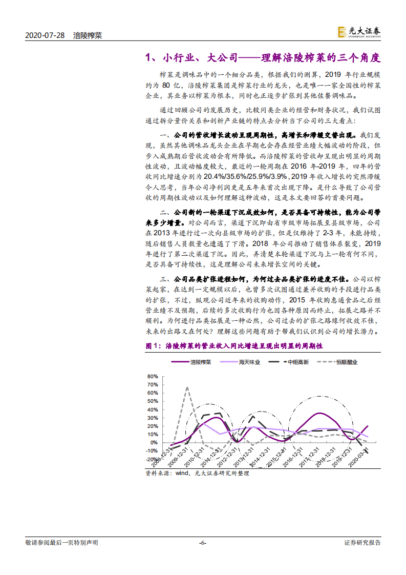 涪陵榨菜-投资价值分析报告：深耕渠道做增量，上行周期再启航-20200728.pdf 第6页