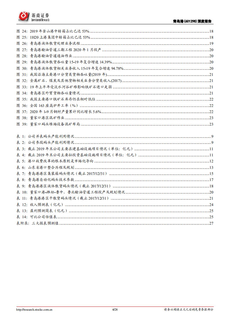 青岛港-北方港口龙头量增价好，业绩稳增带来成长性驱动-20201116.pdf 第4页