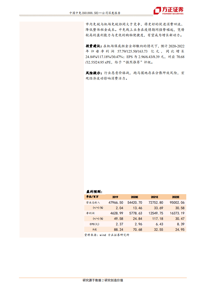 中国中免-扶摇而上，免税龙头再续峥嵘-20201014.pdf 第2页