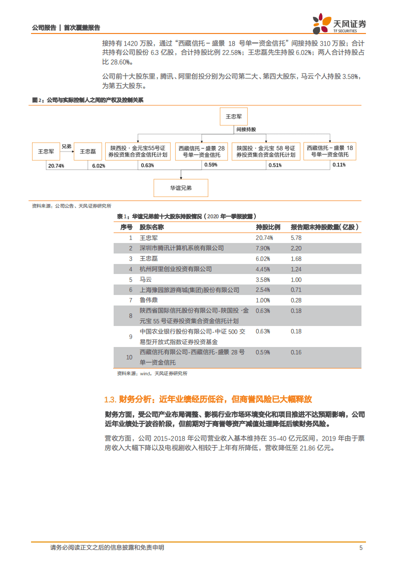 华谊兄弟-风雨兼程，重装待发-20200819.pdf 第5页