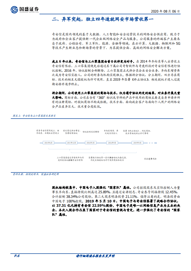奇安信-从顶层规划到产服一体，格局领先铸造行业标杆-20200806.pdf 第6页