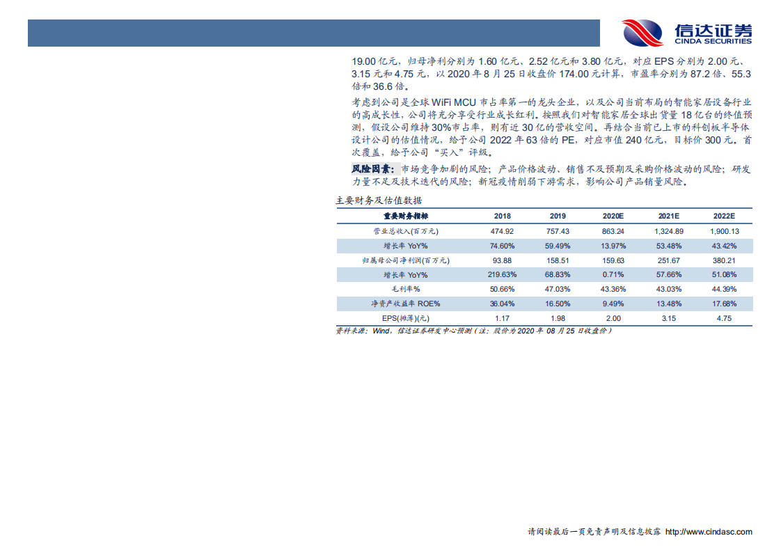 乐鑫科技-深度报告：硬件+软件构建生态，IoT核芯成就行业翘楚-20200825.pdf 第3页