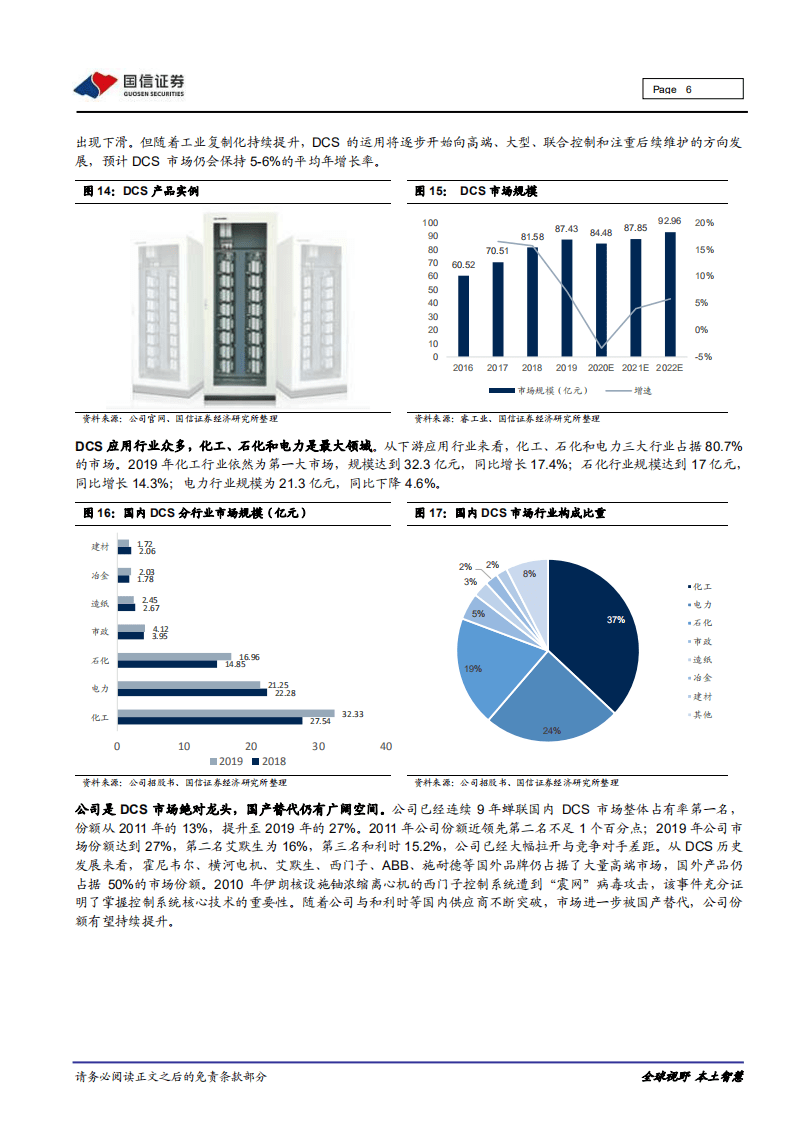 中控技术-重大事件快评：流程工业控制系统龙头，工业软件开启工业4.0之路-20201116.pdf 第6页