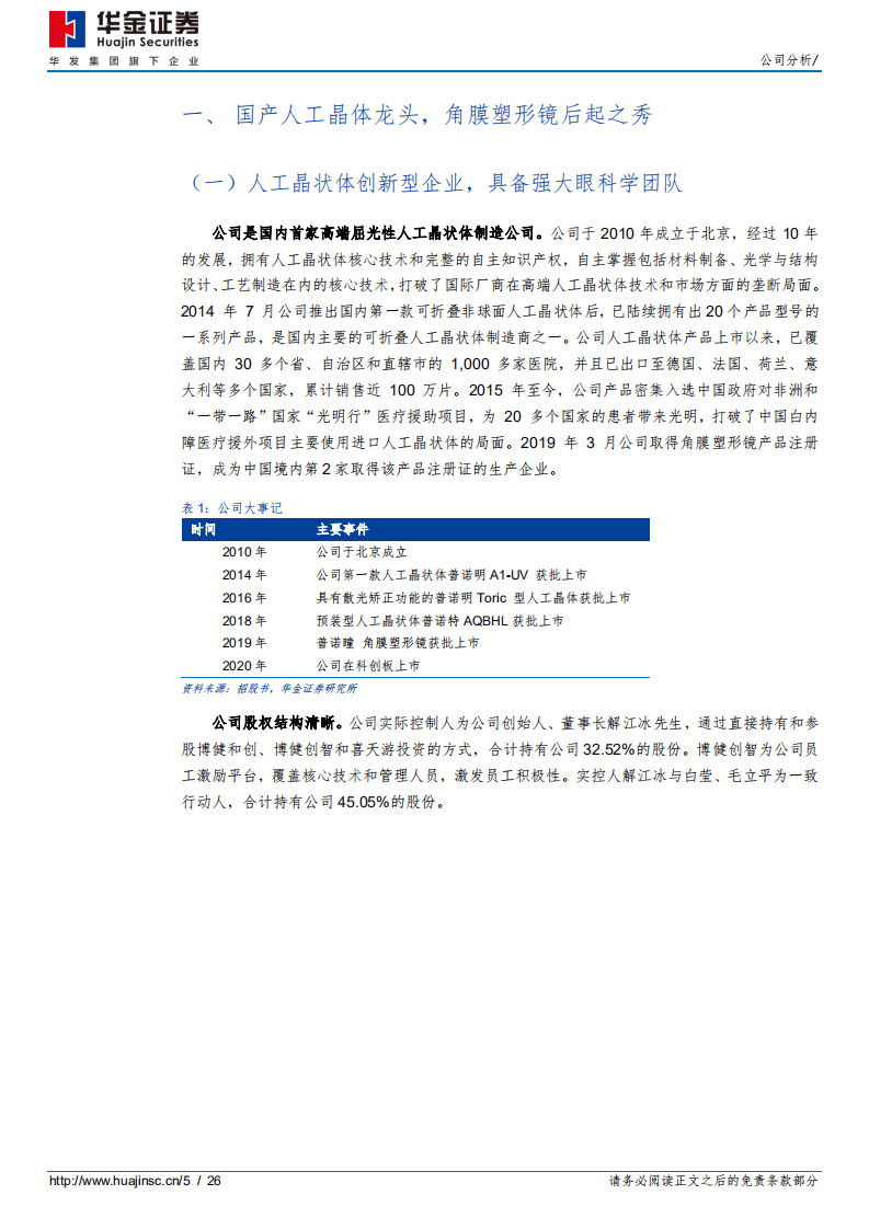 爱博医疗-人工晶状体创新龙头，角膜塑形镜新星-20200804.pdf 第5页
