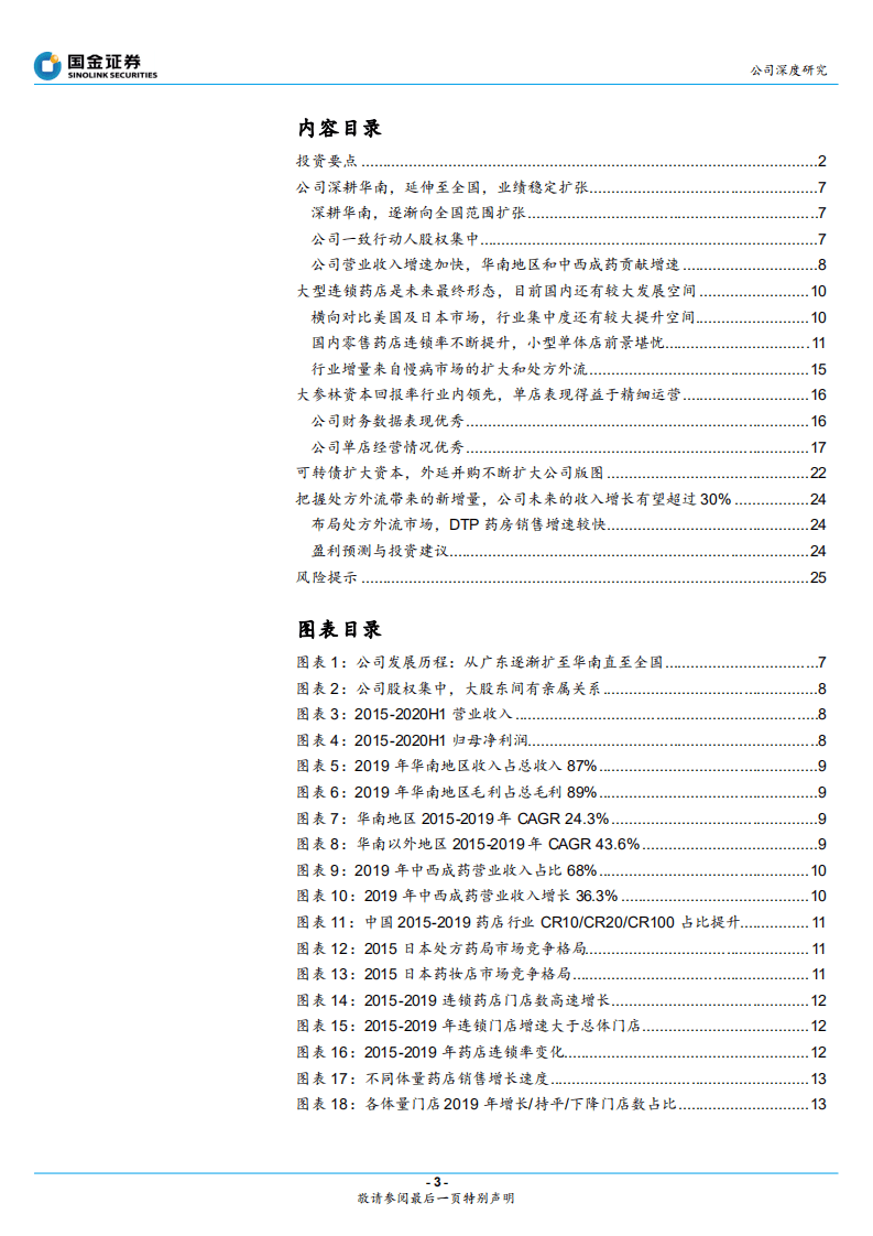 大参林-受益行业集中度提升，稳步外延扩张至全国-20201008.pdf 第3页