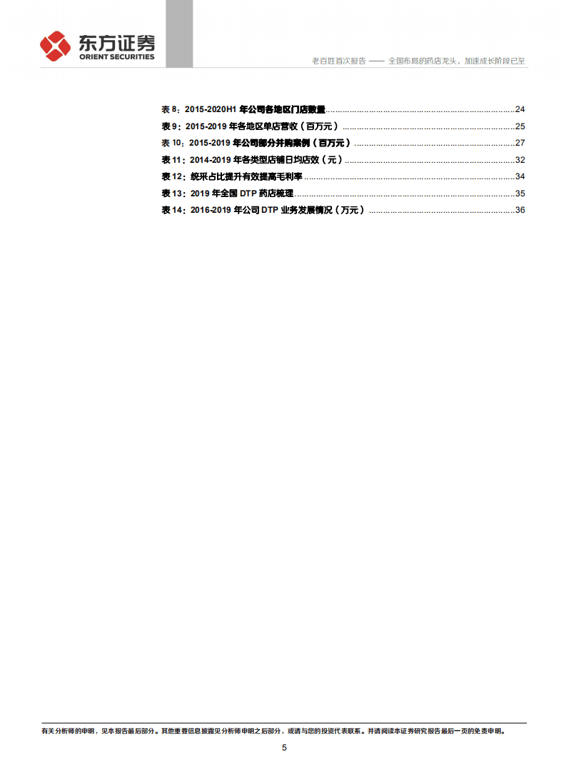 老百姓-全国布局的药店龙头，加速成长阶段已至-20200831.pdf 第5页