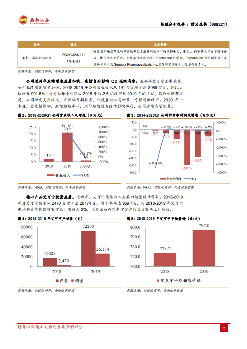 前沿生物-中国抗艾新药龙头：百亿蓝海领航员，探索HIV免疫疗法-20201011.pdf 第6页