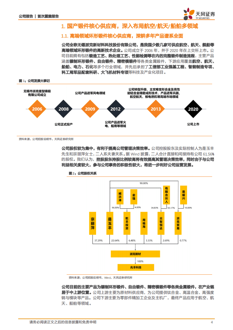 派克新材-高端精密锻件制造核心供应商，军民航空、航天多轮驱动迎来高景气放量-20201021.pdf 第4页