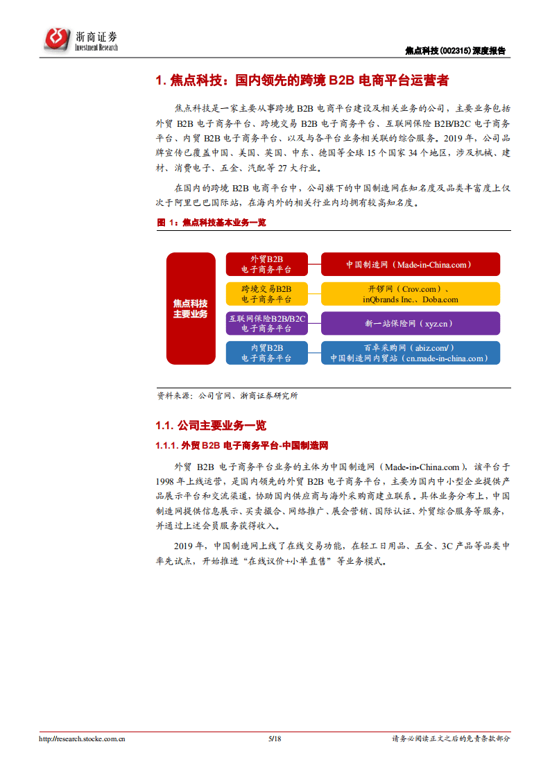 焦点科技-首次覆盖：跨境B2B&ldquo;新焦点&rdquo;，疫情催化+股权激励助推公司增长迈上新台阶-20200830.pdf 第5页