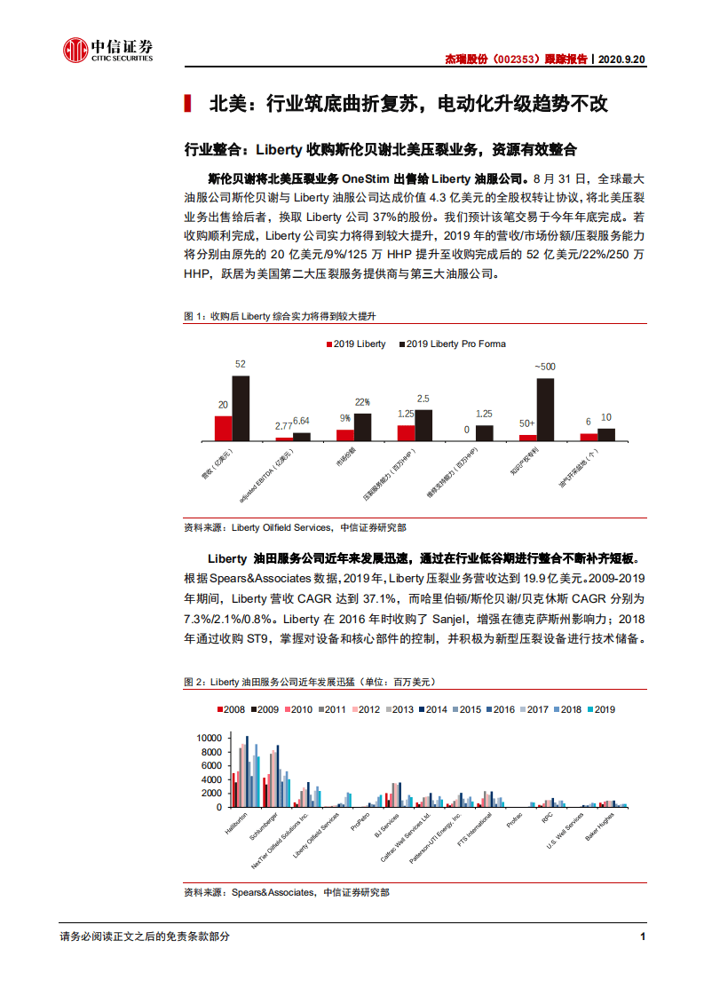 杰瑞股份-跟踪报告：国内受益政策加码，北美布局电驱静待拐点-20200920.pdf 第6页
