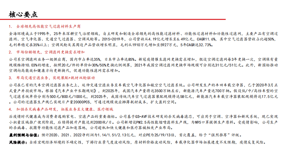 金海环境--潜心空滤布局清晰，砥砺前行未来可期-20200830.pdf 第2页