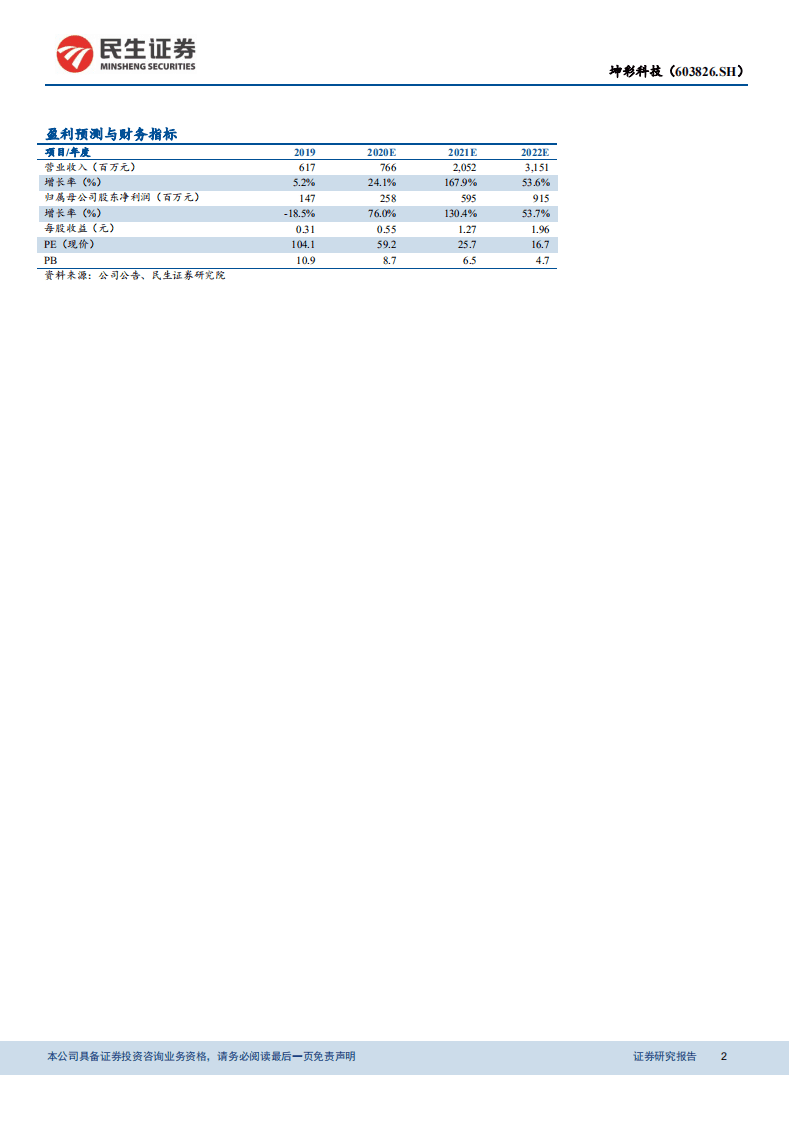 坤彩科技-深度报告：萃取法钛白放量在即，打开新的成长空间-20200928.pdf 第2页