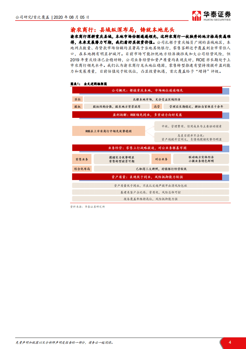 渝农商行-县域纵深布局，铸就本地龙头-20200805.pdf 第4页