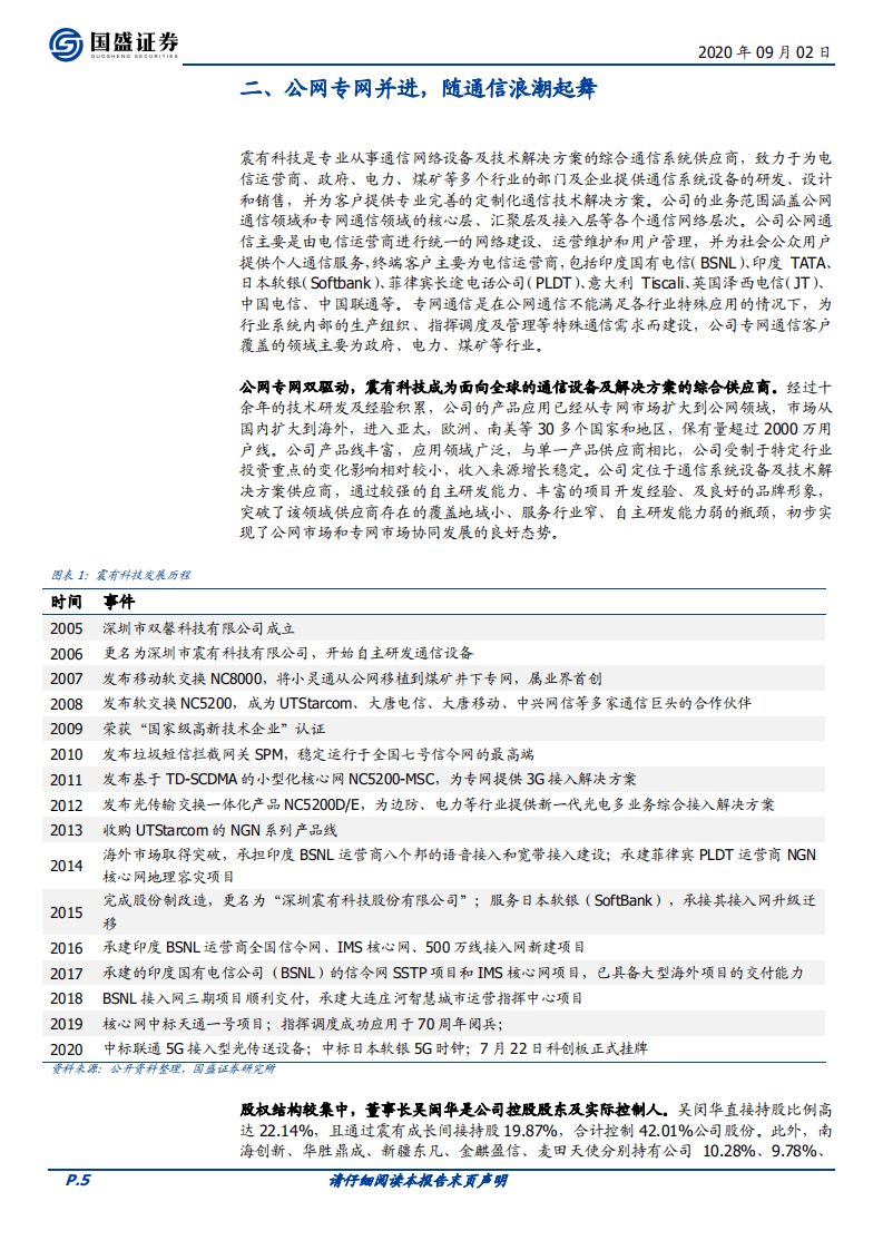 震有科技-公网专网双线布局，业务迎来突破期-20200902.pdf 第5页