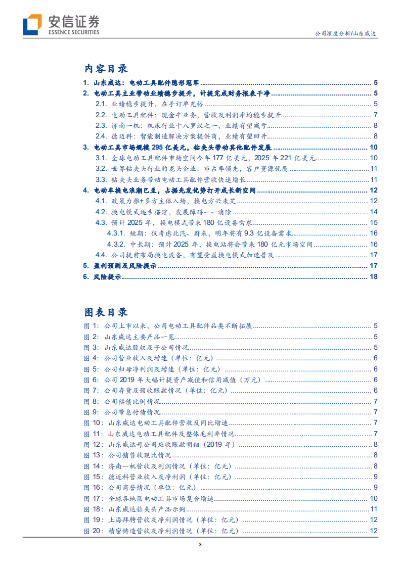 山东威达-电动工具配件龙头加速成长，电动车换电产业趋势再添新柴-20200906.pdf 第3页