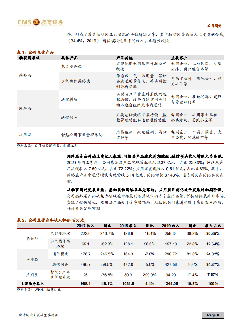 威胜信息-三季度业绩略超预期，在手订单饱满奠定未来基础-20201021.pdf 第6页