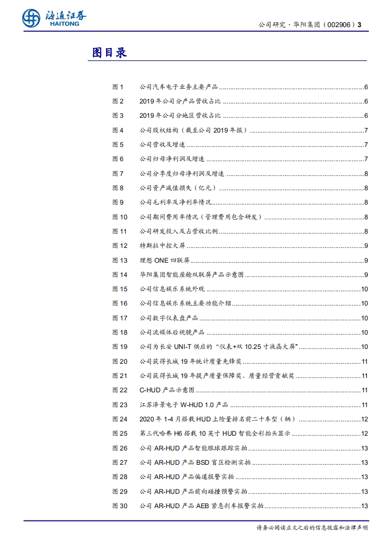 华阳集团-公司研究报告：受益车机升级趋势，HUD赛道稀缺标的-20200806.pdf 第3页