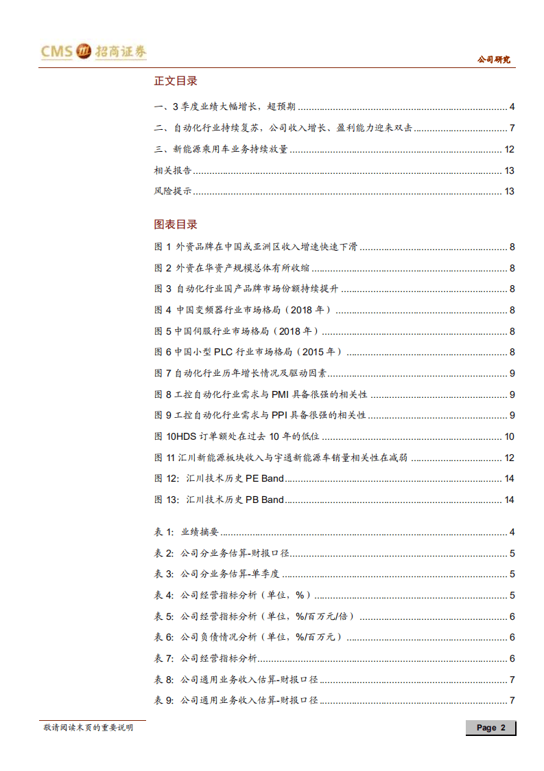 汇川技术-业绩大超预期，自动化、电动车业务双双高增长-20201101.pdf 第2页