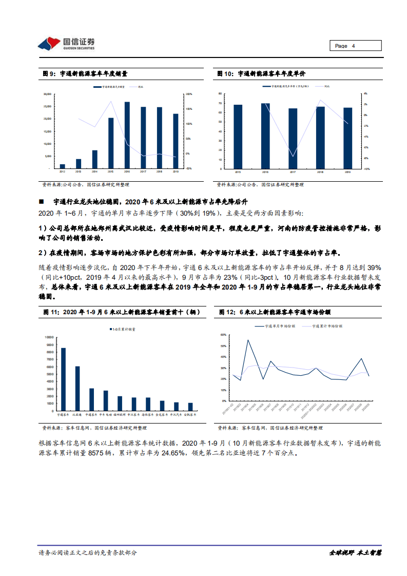 宇通客车-重大事件快评：10月销量增长提速，智能网联平台化车型密集上市-20201104.pdf 第4页