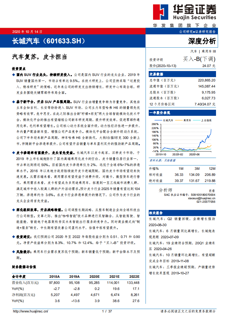 长城汽车-汽车复苏，皮卡担当-20201014.pdf 第1页