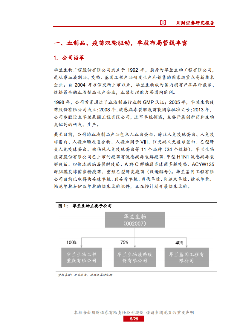 华兰生物-血制品稳健增长，流感疫苗供不应求-20200930.pdf 第5页