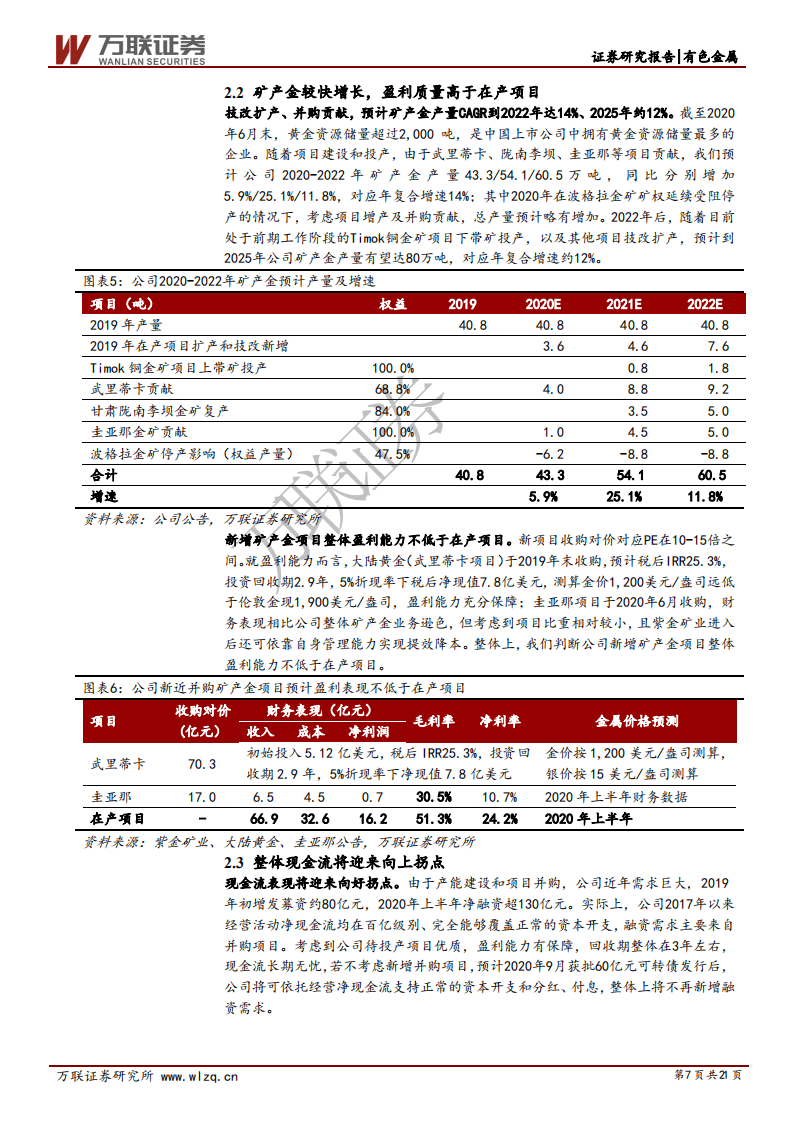紫金矿业-深度报告：高成长金、铜矿业龙头，配置另享涨价期权-20201021.pdf 第7页