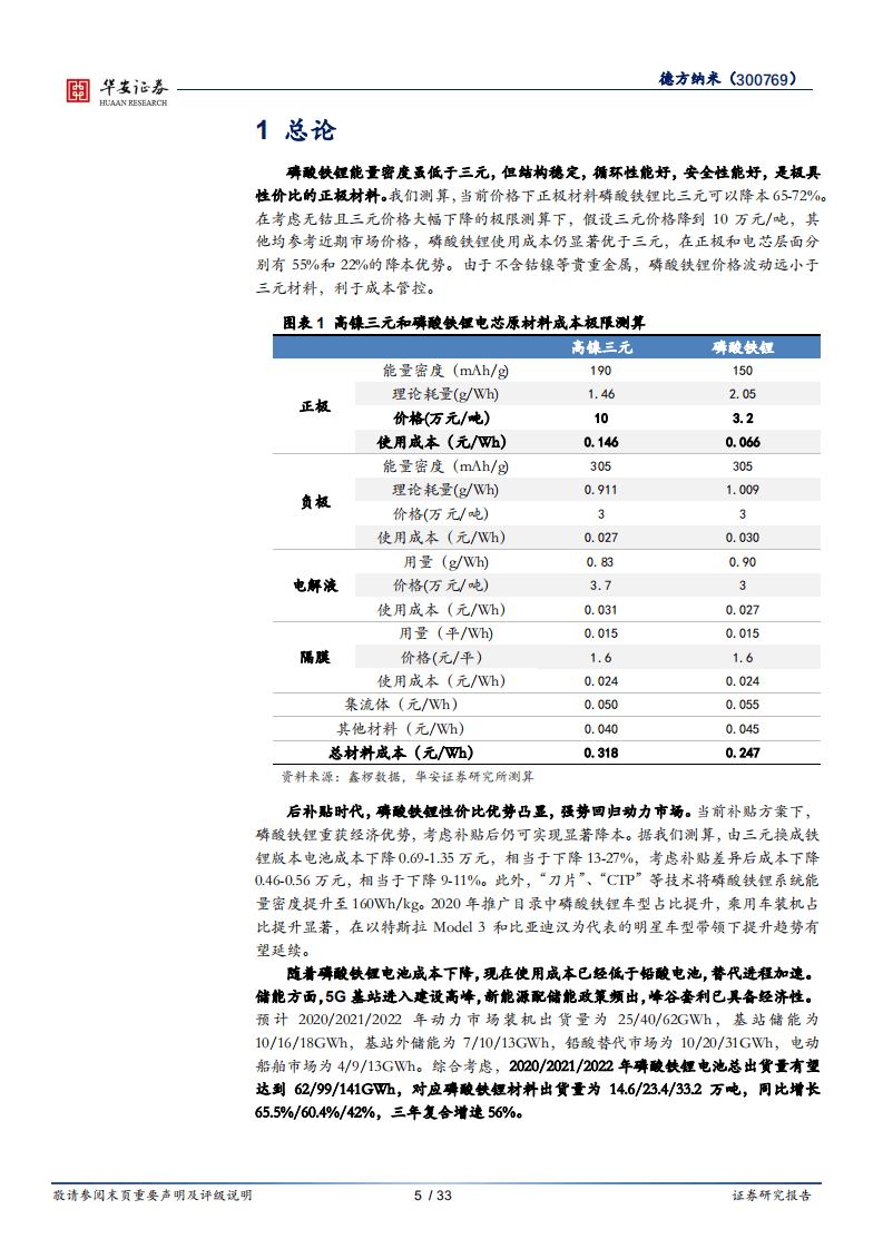 德方纳米-磷酸铁锂强势回归，龙头扬帆起航-20200928.pdf 第5页