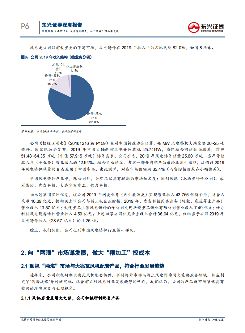 日月股份-深度研究：风电铸件强者，向&ldquo;两海&rdquo;市场谋发展-20200806.pdf 第6页