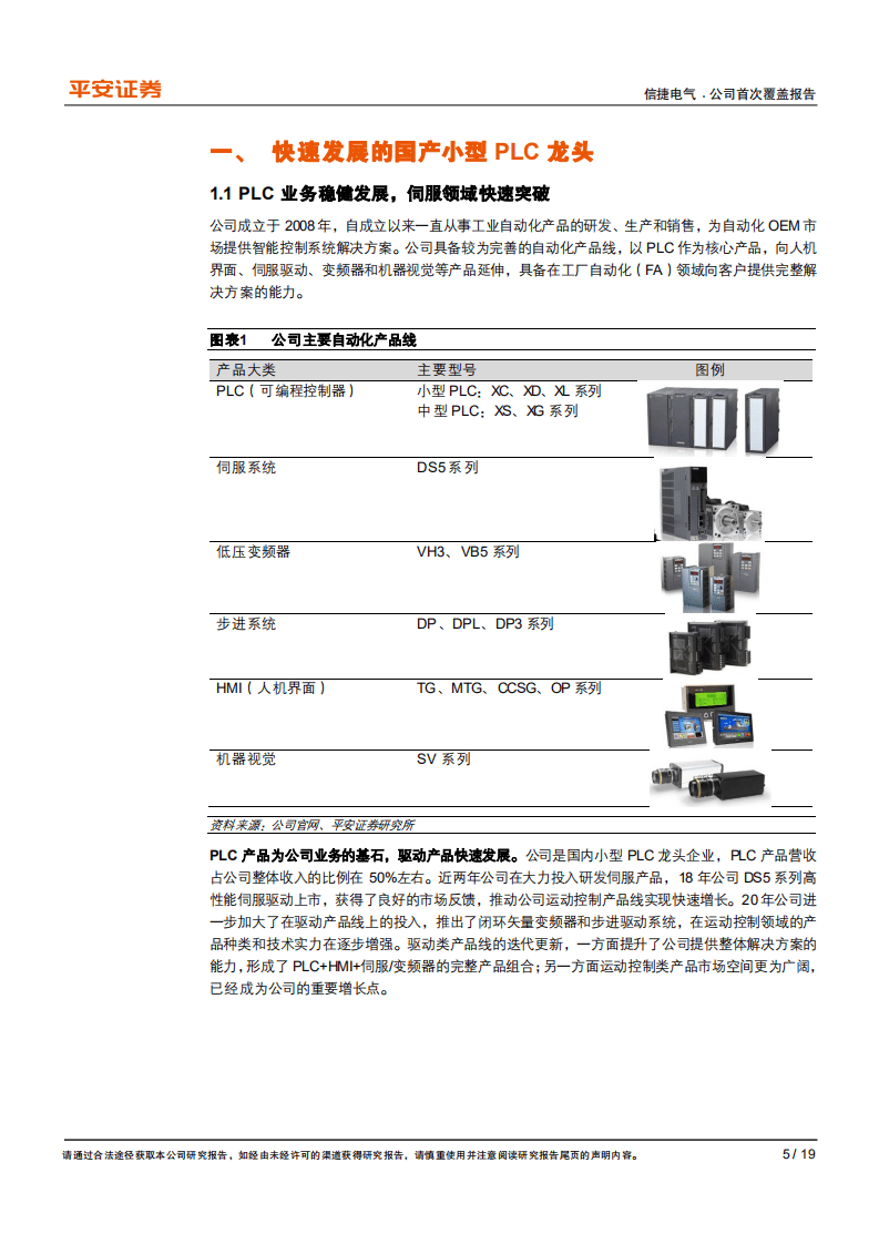 信捷电气-国产小型PLC龙头，运动控制业务提供增长新动力-20201104.pdf 第5页