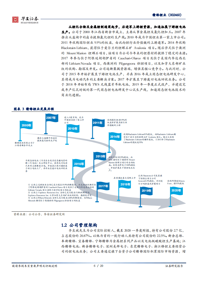 赣锋锂业-加快布局全产业链，打造国内锂业龙头-20200819.pdf 第6页