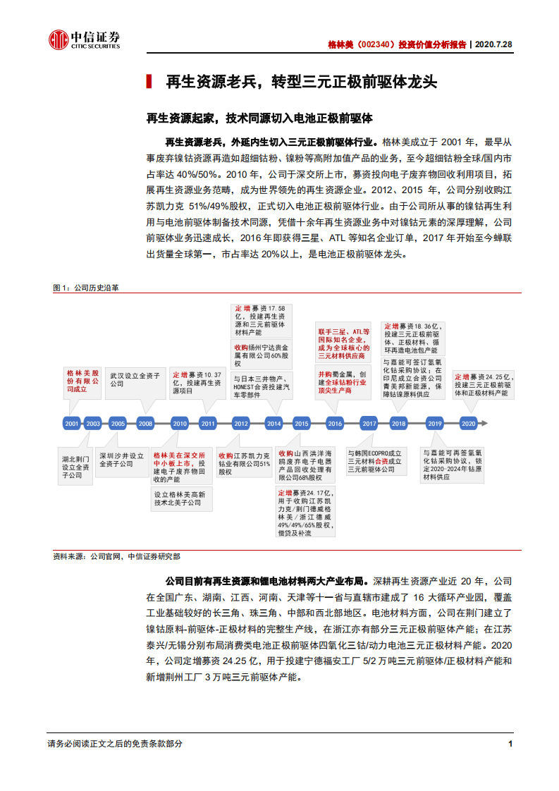 格林美-投资价值分析报告：三元正极前驱体龙头，切换赛道价值迎来重估-20200728.pdf 第6页