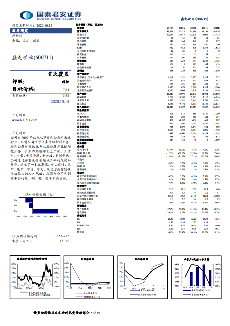 盛屯矿业-公司首次覆盖报告：新能源金属布局走向收获期-20201014.pdf 第2页