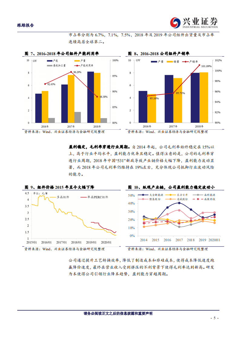 晶澳科技-行稳致远，被低估的一体化组件龙头-20200920.pdf 第5页