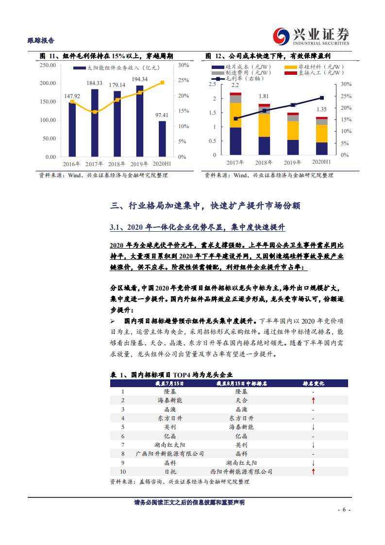 晶澳科技-行稳致远，被低估的一体化组件龙头-20200920.pdf 第6页
